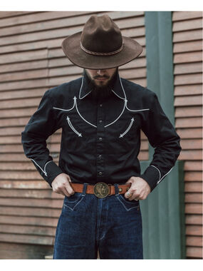 Old Time Western Shirt Non Stock Mfg. Co. Bronson M